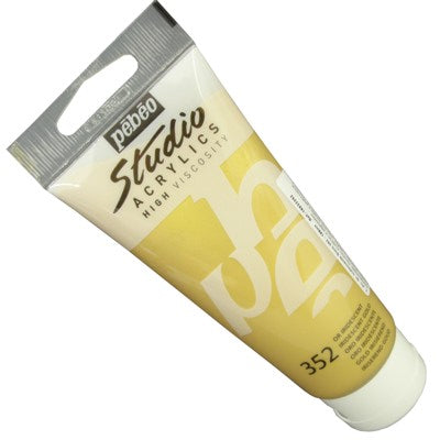 Tinta Acrílica Pébéo Studio 352 Ouro Iridescente 100ml